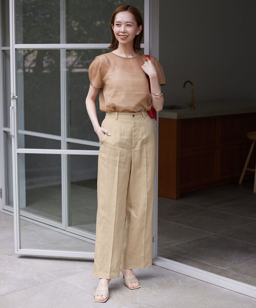 SLOBE IENA（スローブイエナ）の「European Linen ストレート