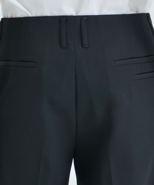th products QUINN 黒 ワイドスラックス th products/ティーエイチプロダクツ】QUINN / Wide Tailored