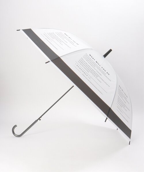 LBC(エルビーシー)の「ジオメタリックビニール傘(長傘・レディース・その他2/その他3/オフホワイト/ホワイト/ブラック/ブルー/その他4/ドット・FREE)」の1枚目の写真