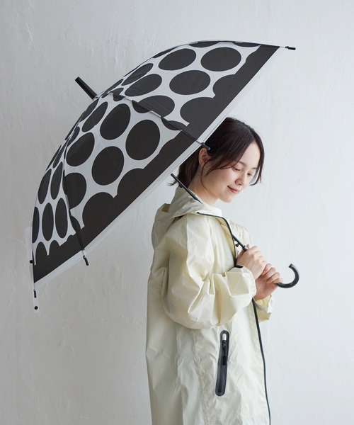 LBC(エルビーシー)の「ジオメタリックビニール傘(長傘・レディース・その他2/その他3/オフホワイト/ホワイト/ブラック/ブルー/その他4/ドット・FREE)」の5枚目の写真