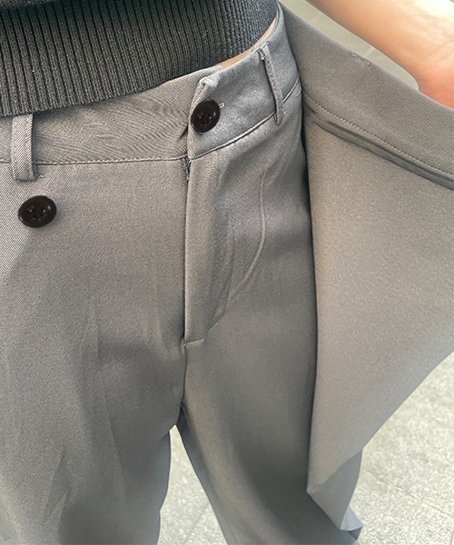 セール】他と差がつくディテール。ワイドスラックスラップパンツ