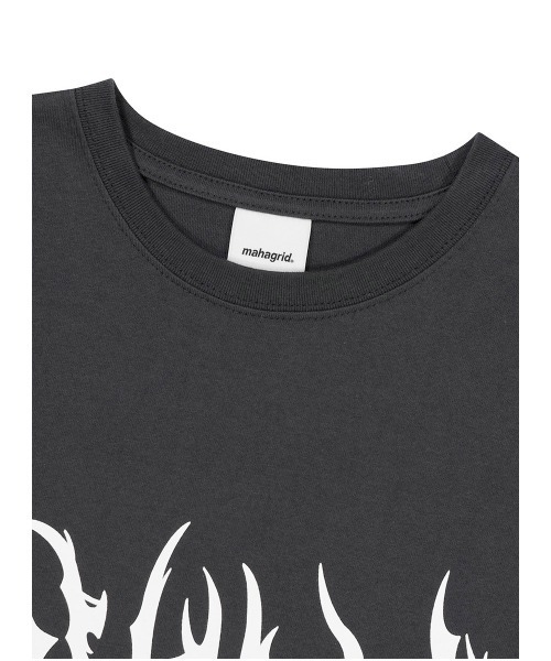 MAHAGRID(マハグリッド)の「『mahagrid/マハグリッド』GOTH LOGO TEE/ゴースロゴ 半袖 カットソー(Tシャツ/カットソー・レディース・チャコールグレー/ホワイト/ピンク・S/M/L/XL)」の13枚目の写真