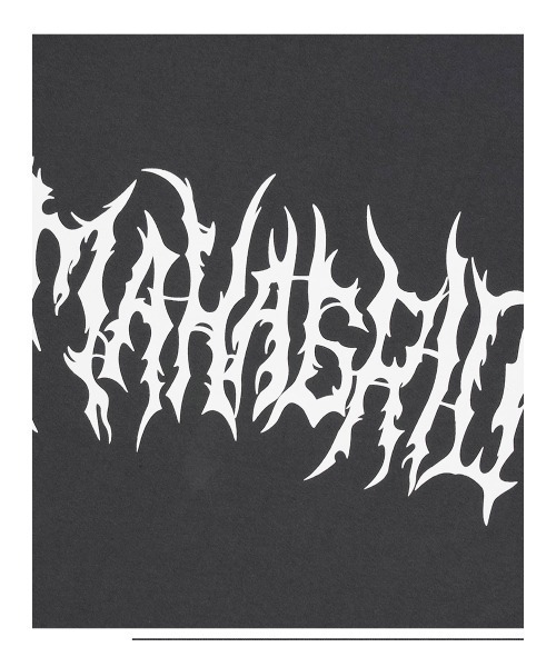 MAHAGRID(マハグリッド)の「『mahagrid/マハグリッド』GOTH LOGO TEE/ゴースロゴ 半袖 カットソー(Tシャツ/カットソー・レディース・チャコールグレー/ホワイト/ピンク・S/M/L/XL)」の14枚目の写真