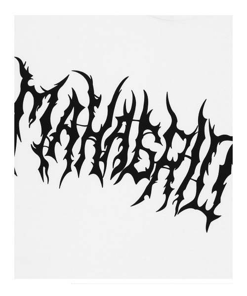 MAHAGRID(マハグリッド)の「『mahagrid/マハグリッド』GOTH LOGO TEE/ゴースロゴ 半袖 カットソー(Tシャツ/カットソー・レディース・チャコールグレー/ホワイト/ピンク・S/M/L/XL)」の11枚目の写真