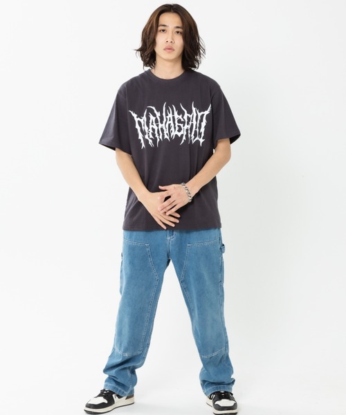 MAHAGRID(マハグリッド)の「『mahagrid/マハグリッド』GOTH LOGO TEE/ゴースロゴ 半袖 カットソー(Tシャツ/カットソー・レディース・チャコールグレー/ホワイト/ピンク・S/M/L/XL)」の22枚目の写真