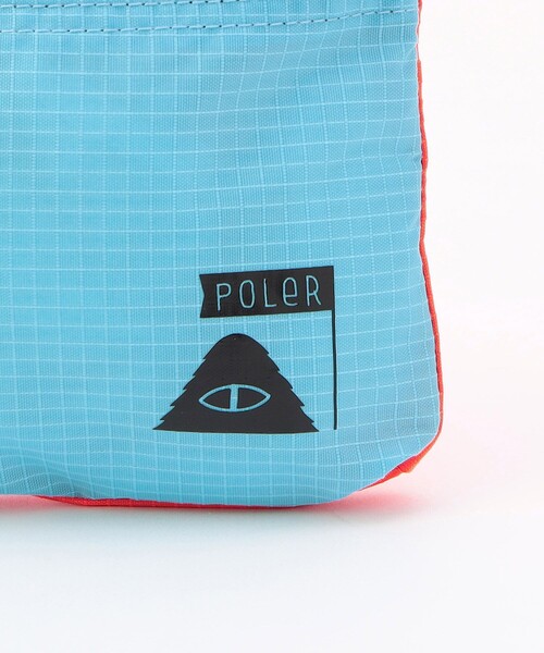POLeR(ポーラー)の「POLeR/ポーラー STUFFABLE POUCH(ショルダーバッグ・メンズ・サックスブルー/ブラック・ONE SIZE)」の8枚目の写真