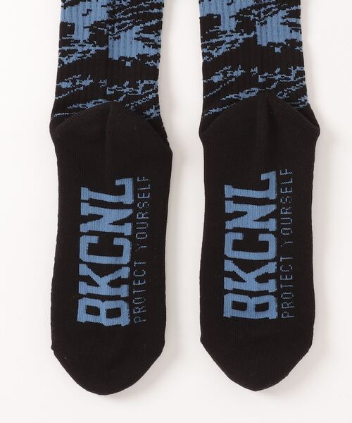 Back Channel(バックチャンネル)の「CAMO SOCKS(ソックス/靴下・メンズ・ブラック/ホワイト/グリーン・ONE SIZE)」の4枚目の写真