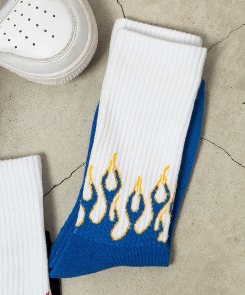 WEGO(ウィゴー)の「WEGO/デザインソックス(ソックス/靴下・メンズ・その他1/その他2/その他3/その他4/その他6/その他5・25-27CM)」の2枚目の写真