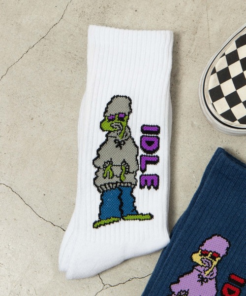 WEGO(ウィゴー)の「WEGO/デザインソックス(ソックス/靴下・メンズ・その他1/その他2/その他3/その他4/その他6/その他5・25-27CM)」の4枚目の写真