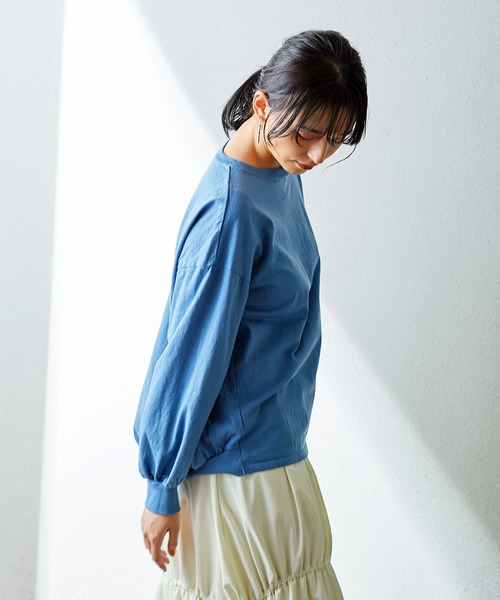 Good On(グッドオン)の「GOOD ON ロングスリーブパフ TEE GOLT2203(Tシャツ/カットソー・レディース・グリーン系その他/ブルー・FREE)」の18枚目の写真