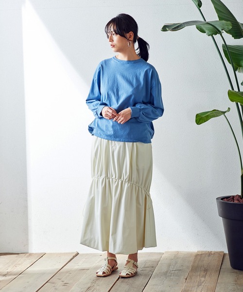 Good On(グッドオン)の「GOOD ON ロングスリーブパフ TEE GOLT2203(Tシャツ/カットソー・レディース・グリーン系その他/ブルー・FREE)」の19枚目の写真