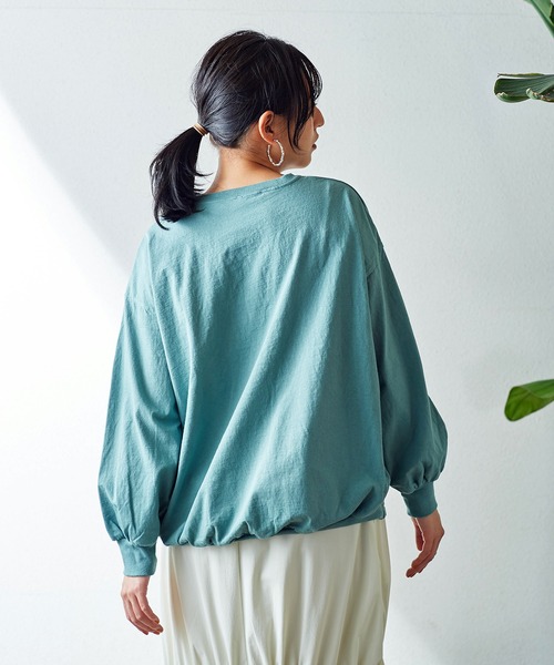 Good On(グッドオン)の「GOOD ON ロングスリーブパフ TEE GOLT2203(Tシャツ/カットソー・レディース・グリーン系その他/ブルー・FREE)」の14枚目の写真