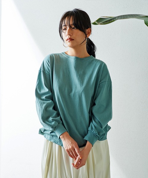 Good On(グッドオン)の「GOOD ON ロングスリーブパフ TEE GOLT2203(Tシャツ/カットソー・レディース・グリーン系その他/ブルー・FREE)」の12枚目の写真