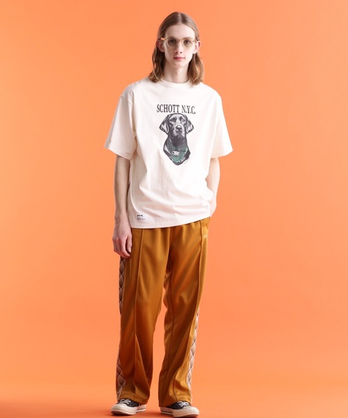 schott（ショット）の「Schott/ショット/SS T-SHIRT "LABRADOR RETRIEVER"/半袖 Tシャツ "ラブラドール レトリバー"（Tシャツ/カットソー・メンズ・グレー/ブラック/オフホワイト・L/XL/2XL/M）」の10枚目の写真