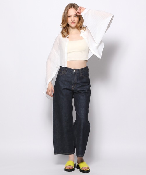 FOREVER 21（フォーエバー トゥエンティーワン）の「ショルダースリットシャツ（シャツ/ブラウス・レディース・オフホワイト/オレンジ・FREE）」の19枚目の写真