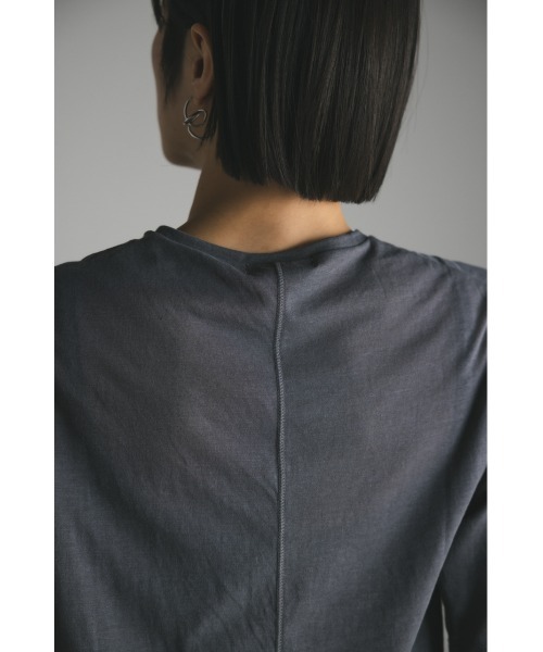 STYLEMIXER（スタイルミキサー）の「シアーバックシームT（Tシャツ/カットソー・レディース・ホワイト/ブラック/ベージュ/グレー・FREE）」の7枚目の写真