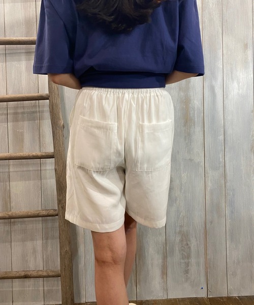 Miscere（ミスケーレ）の「☆ イージーハーフパンツ　344069（その他パンツ・レディース・パープル/ブラック/オフホワイト・FREE）」の5枚目の写真