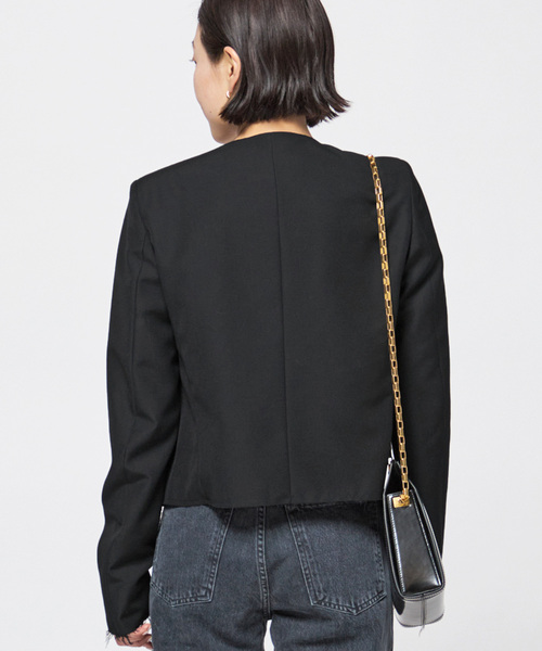 COVERT（コバート）の「【COVERT/コーベルト】CREW NECK JACKET（ノーカラージャケット・レディース・ブラック・36）」の16枚目の写真