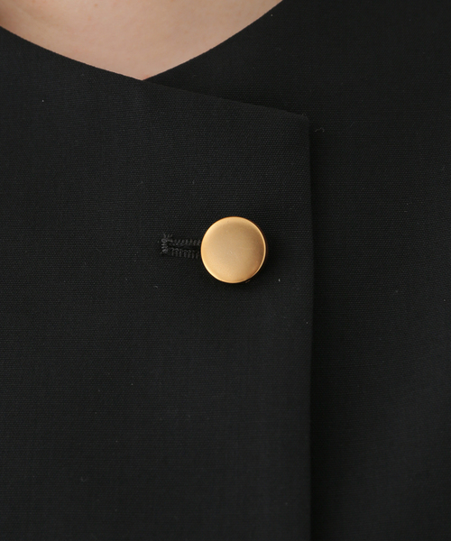 COVERT（コバート）の「【COVERT/コーベルト】CREW NECK JACKET（ノーカラージャケット・レディース・ブラック・36）」の9枚目の写真