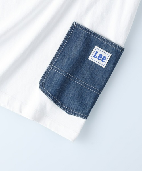Lee（リー）の「【Lee】サイドデニムポケットＴ（Tシャツ/カットソー・メンズ・ホワイト・M/L/XL）」の7枚目の写真