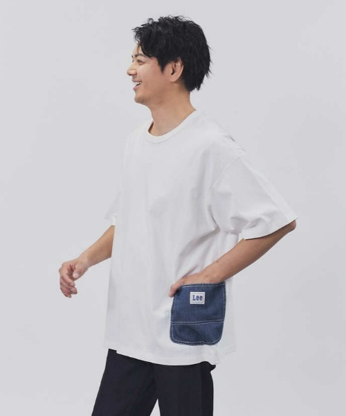 Lee（リー）の「【Lee】サイドデニムポケットＴ（Tシャツ/カットソー・メンズ・ホワイト・M/L/XL）」の10枚目の写真