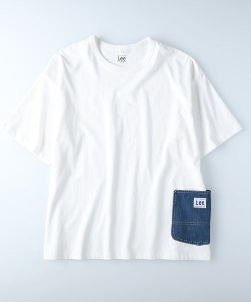 Lee（リー）の「【Lee】サイドデニムポケットＴ（Tシャツ/カットソー・メンズ・ホワイト・M/L/XL）」の11枚目の写真