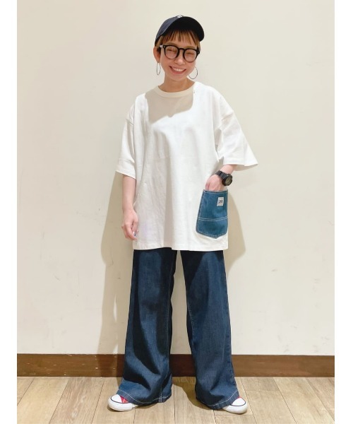 Lee（リー）の「【Lee】サイドデニムポケットＴ（Tシャツ/カットソー・メンズ・ホワイト・M/L/XL）」の20枚目の写真