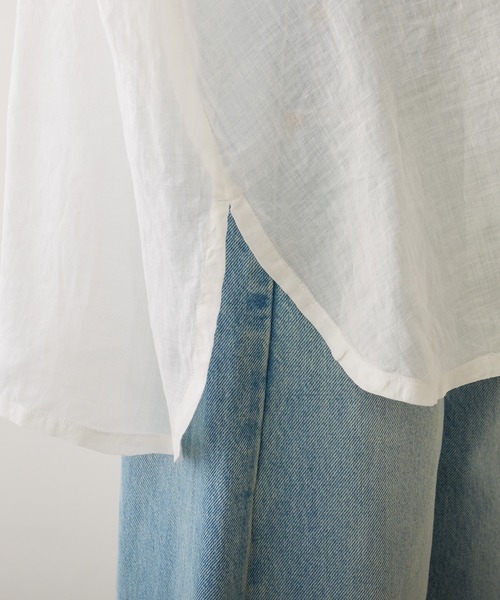 PUAL CE CIN（ピュアルセシン）の「【Du noir】ラミー2WAYリボンブラウス（シャツ/ブラウス・レディース・オフホワイト/ブルー/ブラック/ライトグレー・FREE）」の17枚目の写真