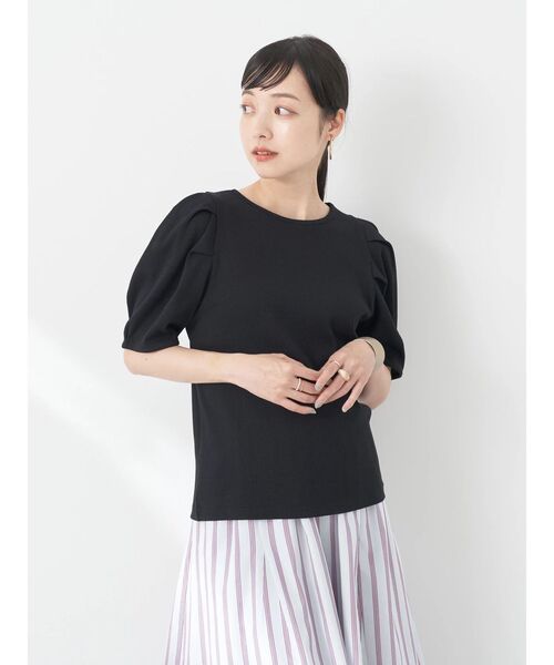 maison de dolceパワーショルダーリブカットソー セール】パワーショルダーリブプルオーバー（Tシャツ/カットソー