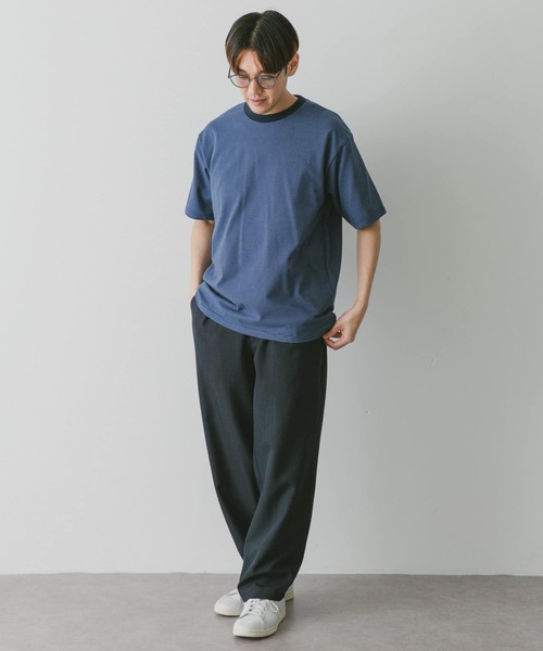 URBAN RESEARCH DOORS（アーバンリサーチドアーズ）の「ミジンボーダークルーネックショートスリーブタフTシャツ（Tシャツ/カットソー・メンズ・グリーン系その他/オレンジ系その他/ブルー系その他・MEDIUM/LARGE）」の21枚目の写真