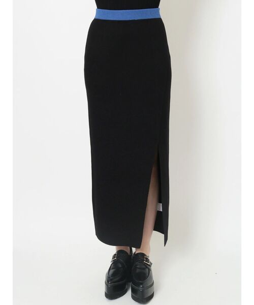 MURUA（ムルーア）の「アシメスリットニットスカート（スカート・レディース・ブラック/モカ・FREE）」の14枚目の写真