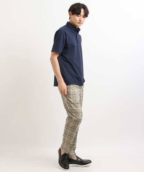 a.v.v(アーヴェヴェ)の「【軽撥水/接触冷感】チェック柄スマートスラックス(アンクル丈)(スラックス・メンズ・サンドベージュ/ホワイト/グレー/ベージュ・46/48/50/44)」の13枚目の写真