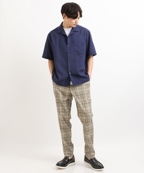 a.v.v(アーヴェヴェ)の「【軽撥水/接触冷感】チェック柄スマートスラックス(アンクル丈)(スラックス・メンズ・サンドベージュ/ホワイト/グレー/ベージュ・46/48/50/44)」の16枚目の写真