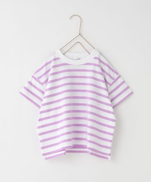 LOWRYS FARM（ローリーズファーム）の「ＵＳＡボーダーＳＳＴシャツ＊　199295（Tシャツ/カットソー・キッズ・ブラック/ブルー/グリーン/ピンク/パープル・130cm/140cm/150cm/110cm/120cm）」の16枚目の写真