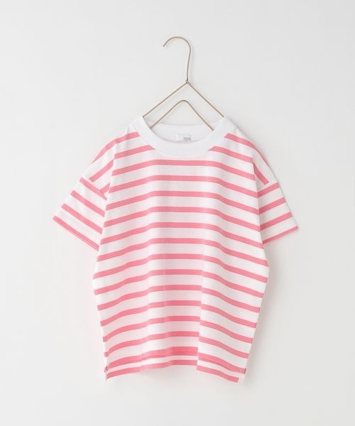 LOWRYS FARM（ローリーズファーム）の「ＵＳＡボーダーＳＳＴシャツ＊　199295（Tシャツ/カットソー・キッズ・ブラック/ブルー/グリーン/ピンク/パープル・130cm/140cm/150cm/110cm/120cm）」の20枚目の写真