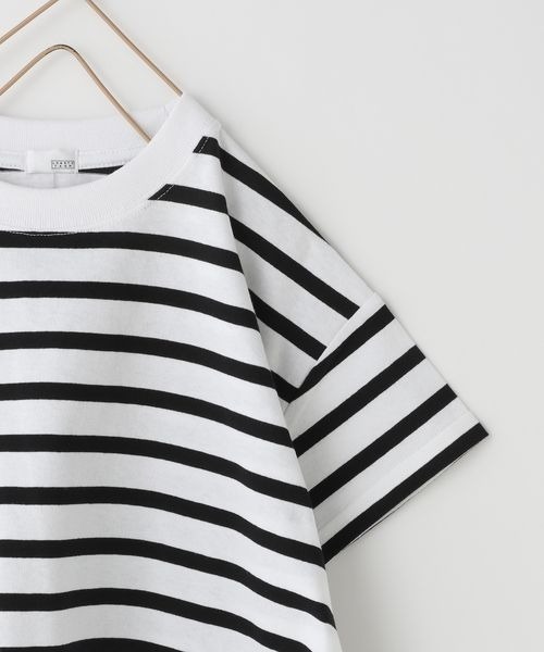 LOWRYS FARM（ローリーズファーム）の「ＵＳＡボーダーＳＳＴシャツ＊　199295（Tシャツ/カットソー・キッズ・ブラック/ブルー/グリーン/ピンク/パープル・130cm/140cm/150cm/110cm/120cm）」の12枚目の写真