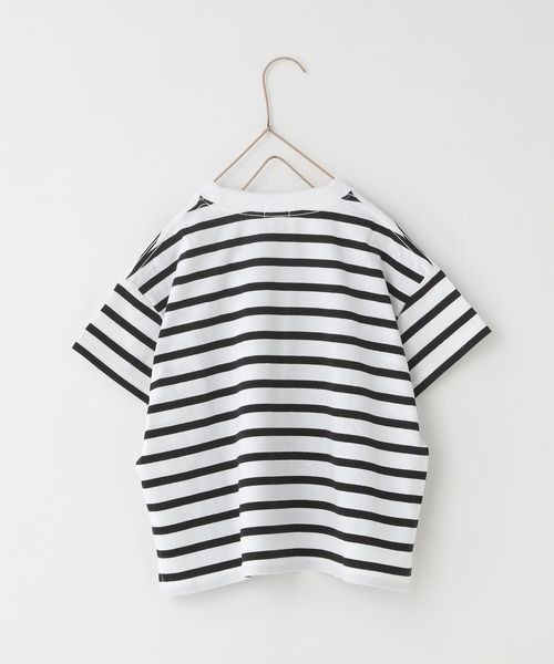 LOWRYS FARM（ローリーズファーム）の「ＵＳＡボーダーＳＳＴシャツ＊　199295（Tシャツ/カットソー・キッズ・ブラック/ブルー/グリーン/ピンク/パープル・130cm/140cm/150cm/110cm/120cm）」の10枚目の写真