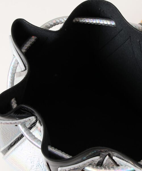Burner（バーナー）の「【OKUOKU　0909】巾着型  ショルダーバッグ oku-bag-696834510069-28 U（ショルダーバッグ・レディース・シルバー/ゴールド・FREE）」の8枚目の写真