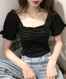 シャーリングトップス