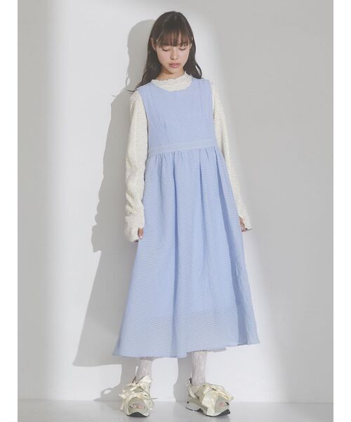 merry jenny(メリージェニー)の「backリボンワンピース(ワンピース・レディース・ブラック/ブルー・FREE)」の3枚目の写真