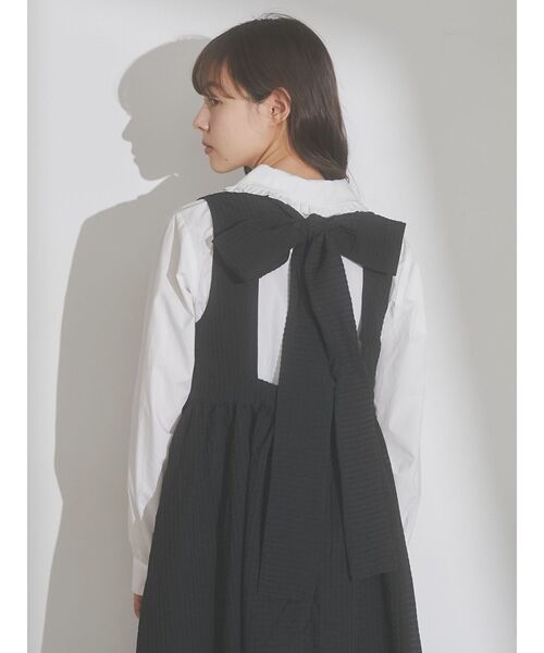 merry jenny(メリージェニー)の「backリボンワンピース(ワンピース・レディース・ブラック/ブルー・FREE)」の2枚目の写真