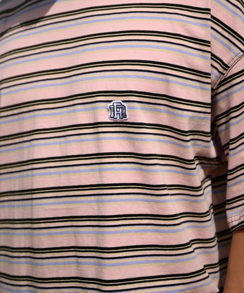 #Re:room（リルーム）の「カラーボーダービッグTシャツ（Tシャツ/カットソー・メンズ・ブルー/ブラック/ピンク・FREE）」の7枚目の写真