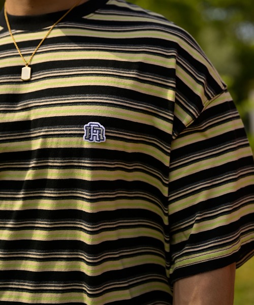 #Re:room（リルーム）の「カラーボーダービッグTシャツ（Tシャツ/カットソー・メンズ・ブルー/ブラック/ピンク・FREE）」の14枚目の写真