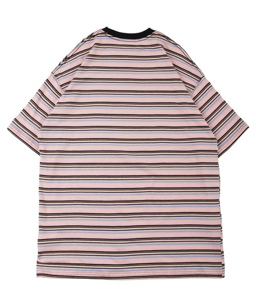 #Re:room（リルーム）の「カラーボーダービッグTシャツ（Tシャツ/カットソー・メンズ・ブルー/ブラック/ピンク・FREE）」の19枚目の写真