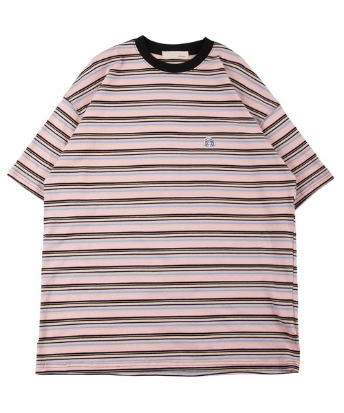 #Re:room（リルーム）の「カラーボーダービッグTシャツ（Tシャツ/カットソー・メンズ・ブルー/ブラック/ピンク・FREE）」の18枚目の写真