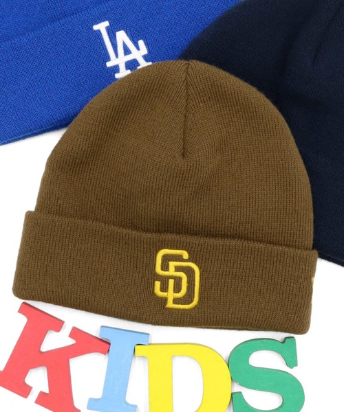 NEW ERA（ニューエラ）の「ニューエラ キッズ ニット帽 MLB（ニットキャップ/ビーニー・キッズ・ブルー/ブラック/ブラウン/ネイビー/グリーン/ブラック系その他/ホワイト・FREE）」の4枚目の写真