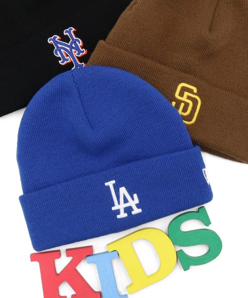 NEW ERA（ニューエラ）の「ニューエラ キッズ ニット帽 MLB（ニットキャップ/ビーニー・キッズ・ブルー/ブラック/ブラウン/ネイビー/グリーン/ブラック系その他/ホワイト・FREE）」の7枚目の写真