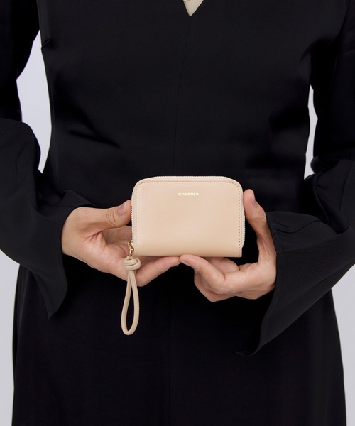 JIL SANDER（ジルサンダー）の「JIL SANDER　ZIP AROUND WLLET SM GIRO（財布・レディース・ブラック/ベージュ・FREE）」の7枚目の写真