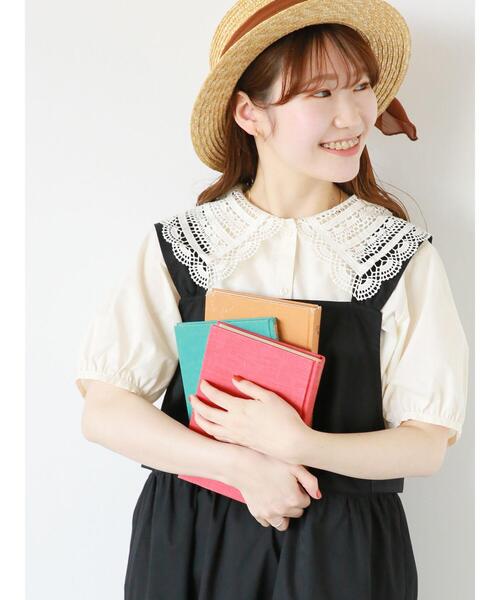 ehka sopo（エヘカソポ）の「レース襟ブラウス（シャツ/ブラウス・レディース・キナリ/ブラック/グレー/オフホワイト・F）」の2枚目の写真