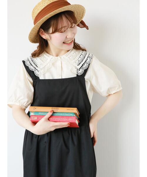 ehka sopo（エヘカソポ）の「レース襟ブラウス（シャツ/ブラウス・レディース・キナリ/ブラック/グレー/オフホワイト・F）」の13枚目の写真